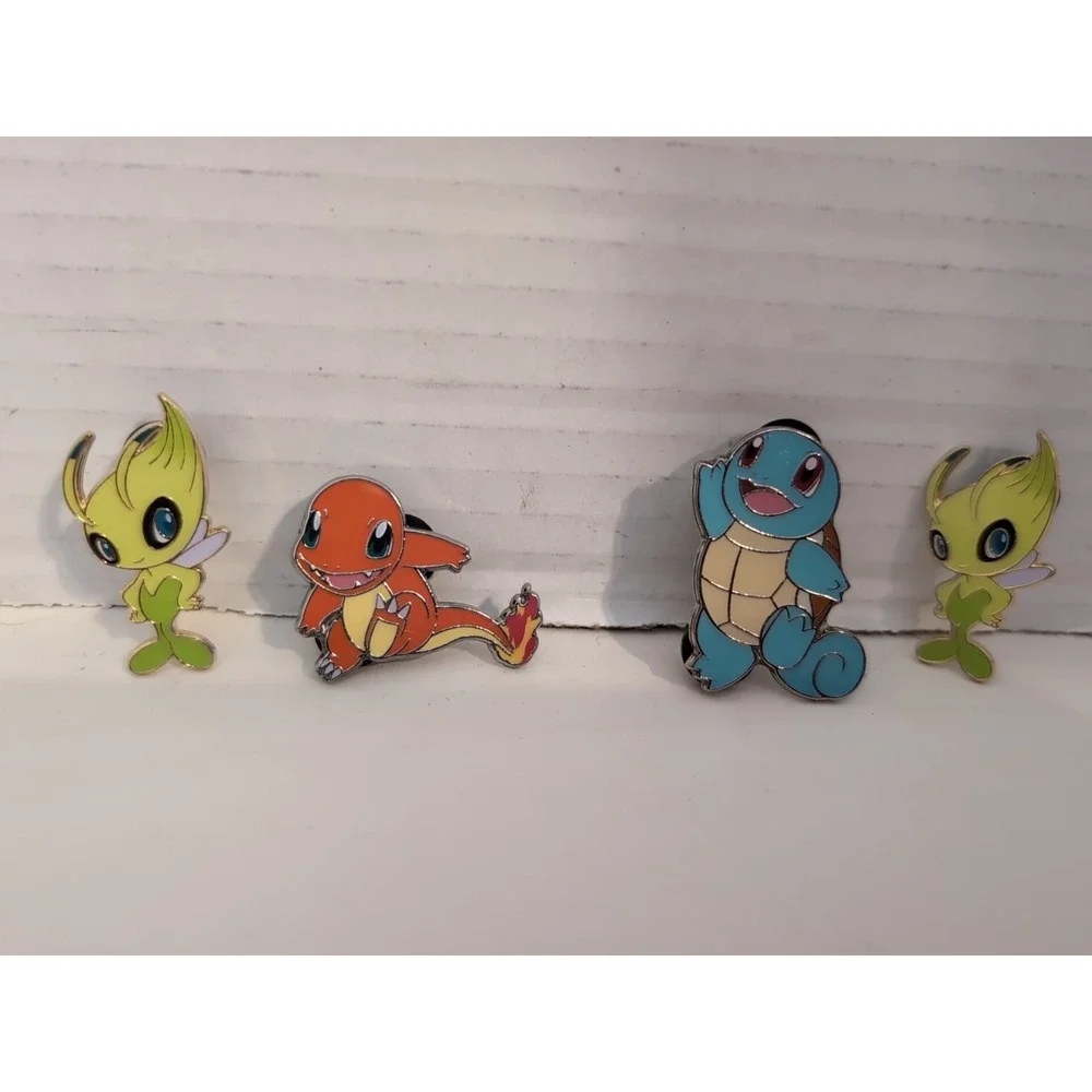 Official Pokemon 4 Piece‎ Enamel Pin Set